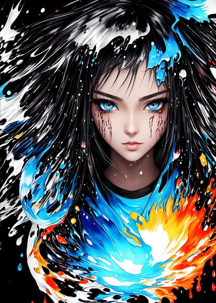 glühen anime mädchen von jauhari picture graphic