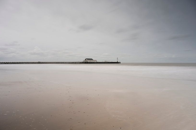 Mit Blick auf den Strand und das Meer an der Blankenberger Küste von Anouschka Hendriks