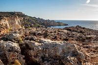 Felsenküste an der Paradise Bay (Malta)