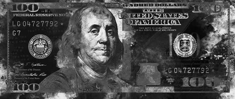 Benjamin Franklin - 100 dollars par Sharon Harthoorn