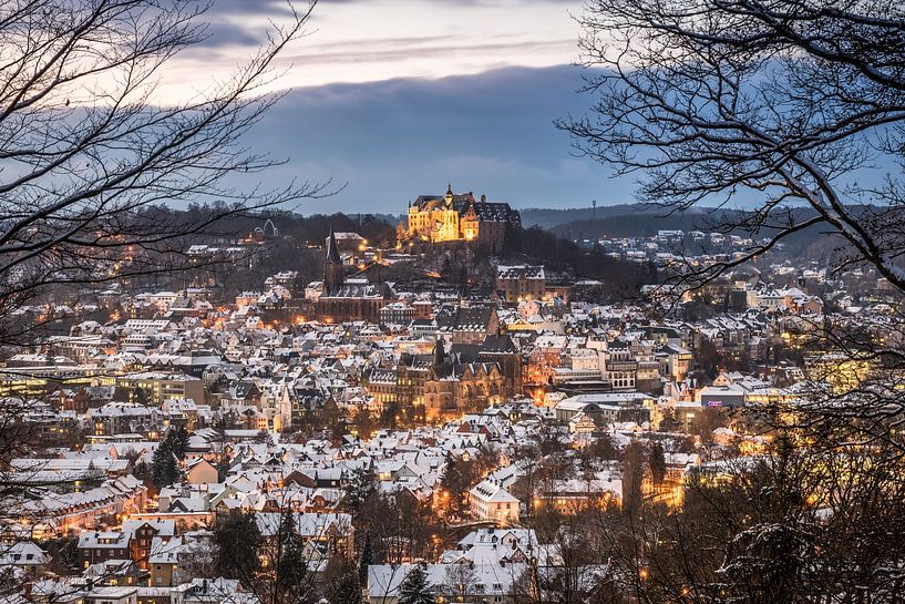 Marburg d'hiver sur la Lahn par Jürgen Schmittdiel Photography