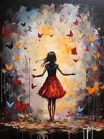 Banksy meets Pollock art