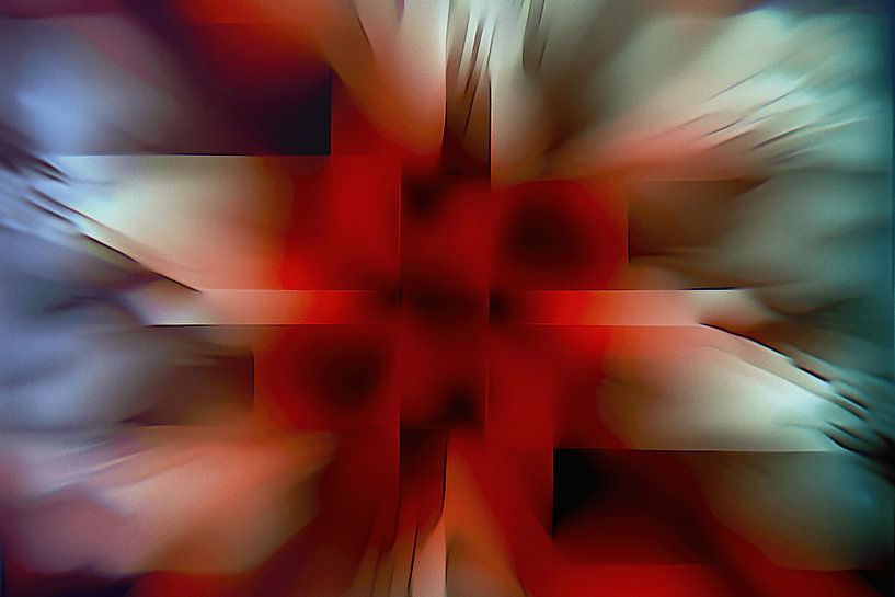 Abstract werk organisch 3D van Ton Kuijpers