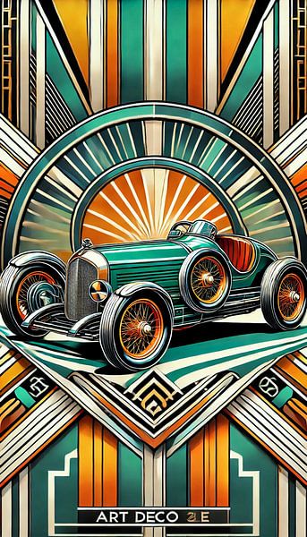 Voiture de course vintage par Eric Nagel
