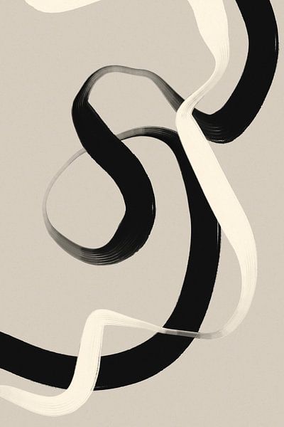 Black Strokes No 15 von Treechild