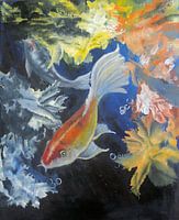 The dance of the Koi carp