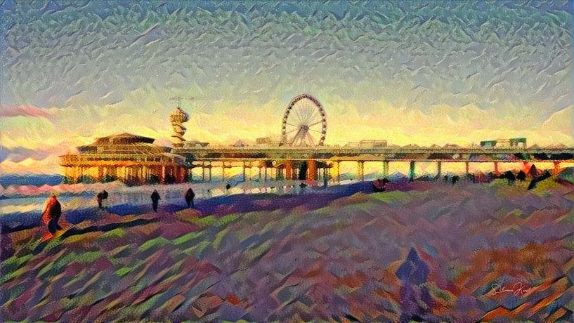 L'été à Scheveningen par Slimme Kunst.nl