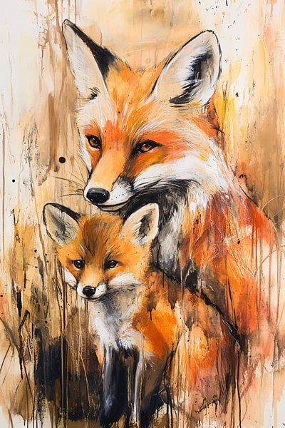 Familie Fuchs - ausdrucksstark und warmherzig von Imperial Art House