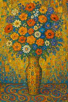 Flowers in vase painting