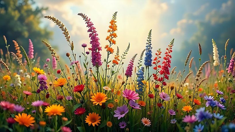 Wilde Schönheit der Wiese von Jean Pierre