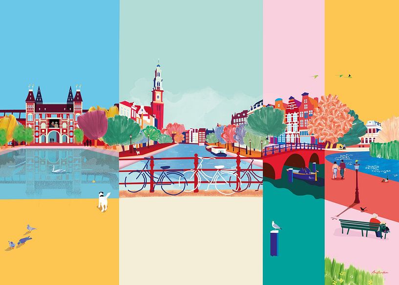 Stadtbild Amsterdam Nr. 2 von Suzanne Allewelt