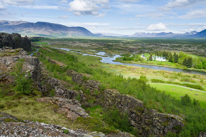 Vues sur Thingvellir, Islande par Joep de Groot