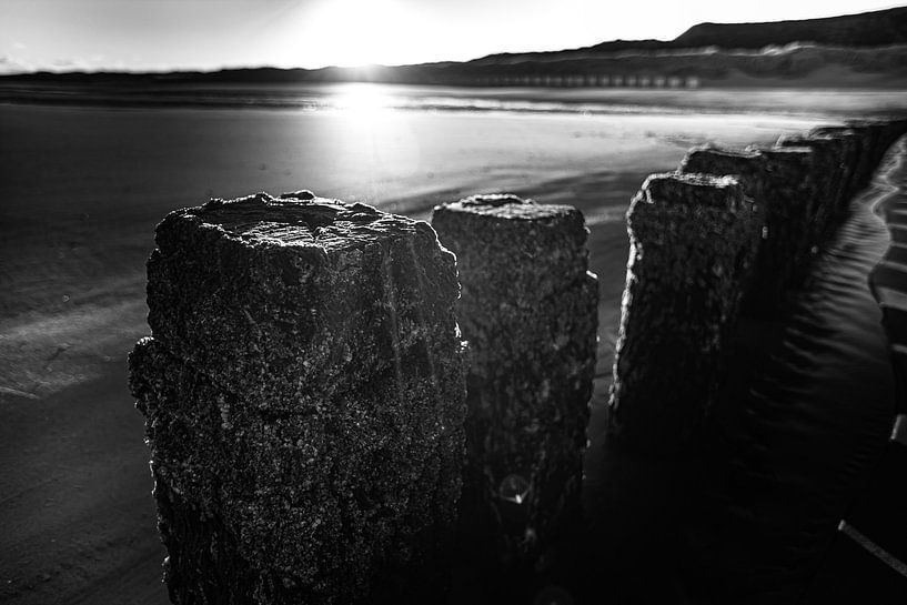 Meereslandschaft in Schwarz-Weiß von Lima Fotografie