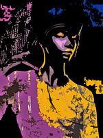 Femme pop art abstrait