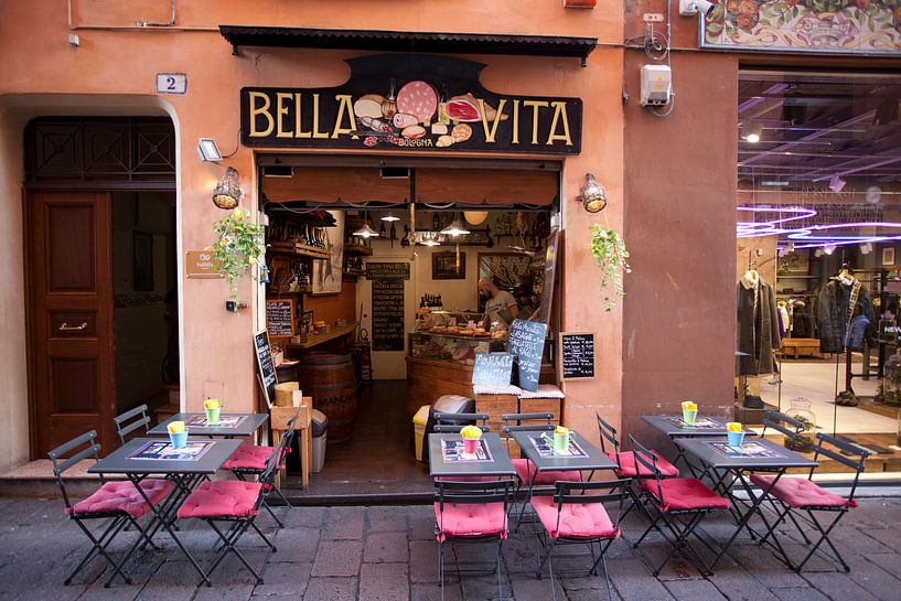 Street scene in Bologna, Italy by Kees van Dun