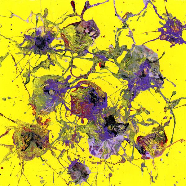 Sun Dance Vibrant Hammer Smash Abstrakt von Dorothy Berry-Lound