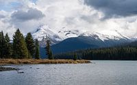 Schöne Farben am Maligne Lake.