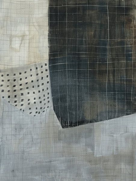 Modern abstract in Japandi stijl van Japandi Art Studio