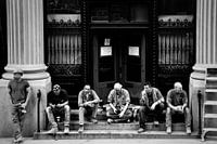 Des hommes au travail à New York