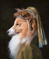 La fille à la boucle d'oreille en perle - Sheltie - Vermeer - 1