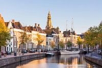 Haut de A dans les derniers rayons du soleil