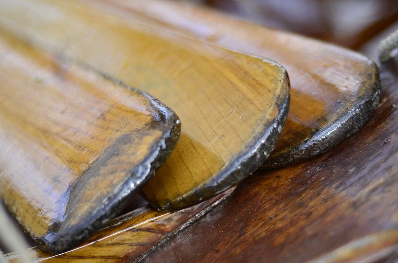 Hölzerne Ruder von Benny Van Bockel