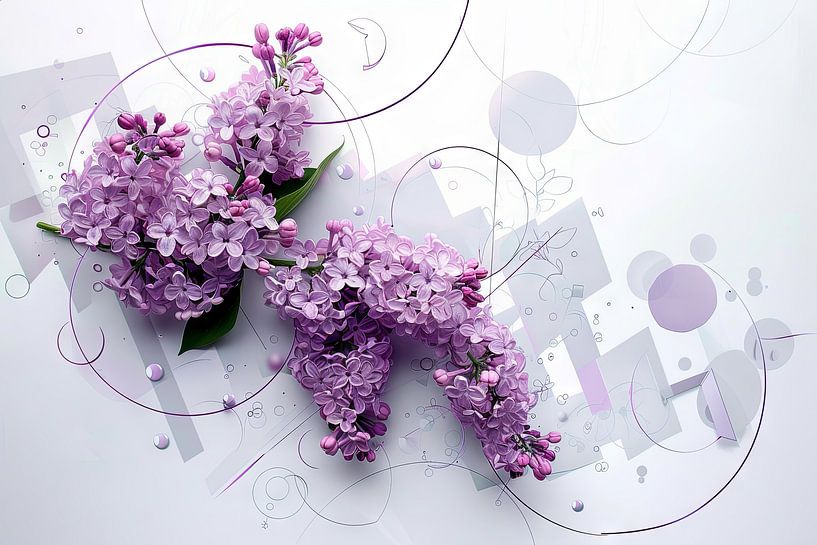 Schmetterlingsflieder von Poster Art Shop