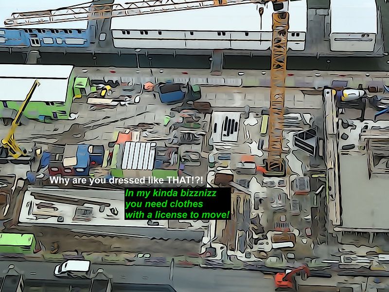 Small Talk: Clothes With A License To Move! van MoArt (Maurice Heuts)