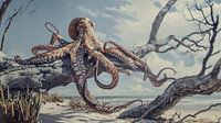 Oktopus erobert das Ufer