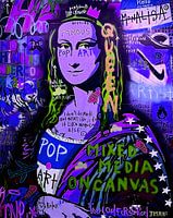 Gemischte Medien auf Leinwand