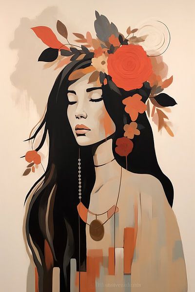 Beige von ARTEO Gemälde