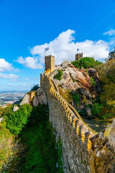Burght on mountain in Sintra, Portugal by Ivo de Rooij