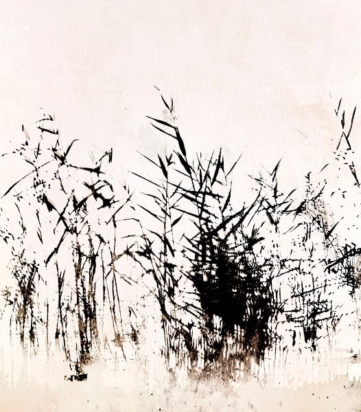 Abstract natuurlandschap in Japan van FRESH Fine Art