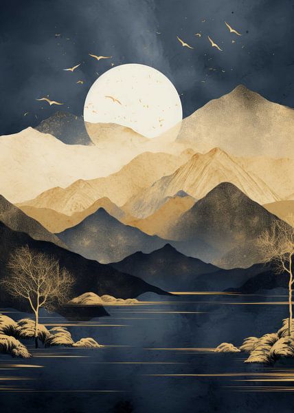 Nature Abstract Gold Decor par Morgan