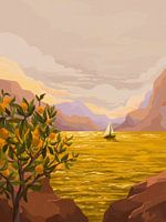 Coucher de soleil doré