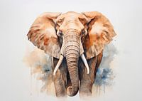 Aquarelle d'éléphant