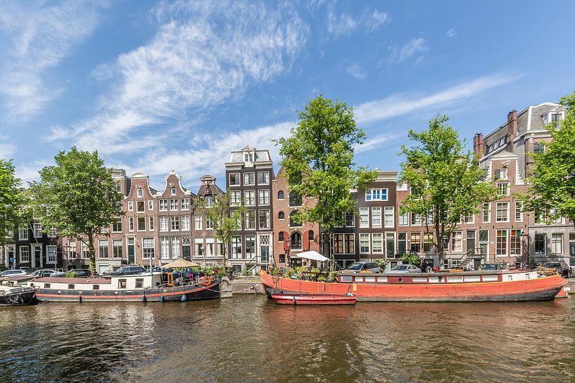 AMSTERDAM Hausboote auf der Prinsengracht von Melanie Viola