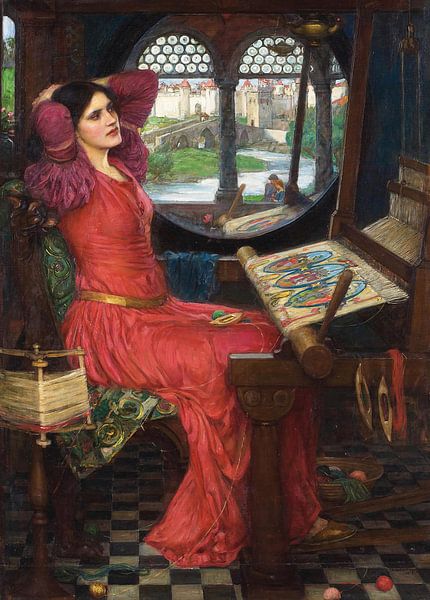 Ich bin halb krank von Schatten, sagte die Lady von Shalott, John William Waterhouse von All the Masters