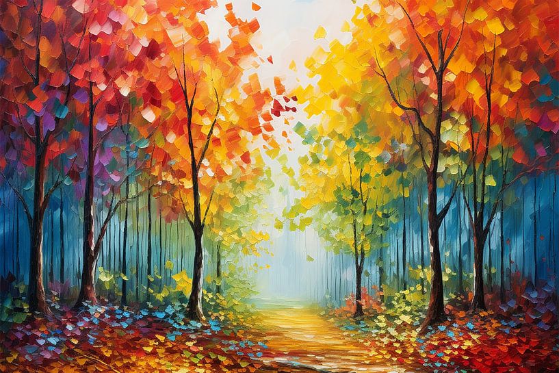 Colourful forest by Ekaterina Veselova