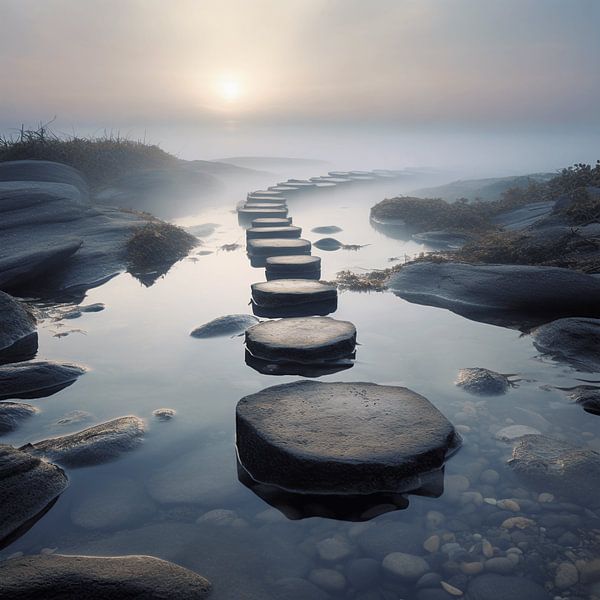 A path with stepstones to.... the unknown? by Karina Brouwer