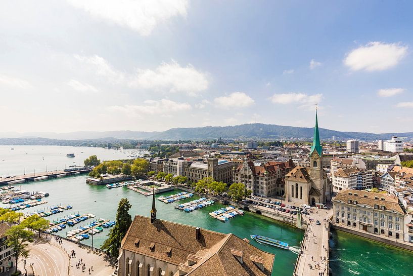Zurich sur le lac de Zurich par Werner Dieterich