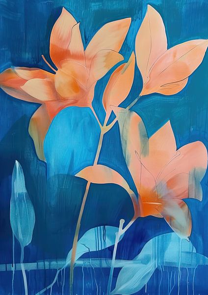 Modern Flower by Abstract Painting