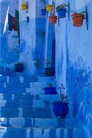 Blue stairs in Chefchaouen