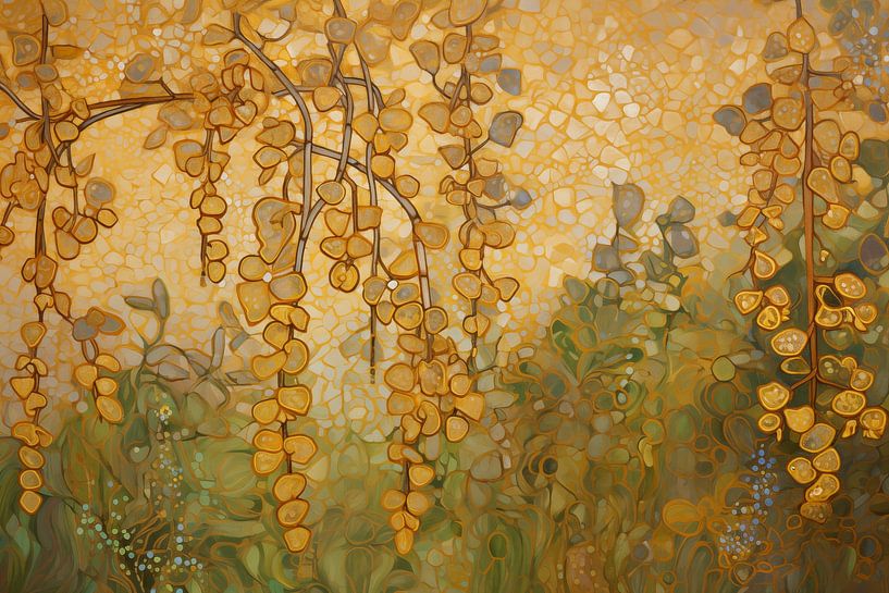 Hanging Golden Flowers by Whale & Sons