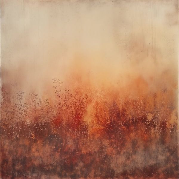 Herbe d'automne abstraite par TheXclusive Art