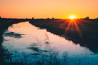 Sunset in the polder