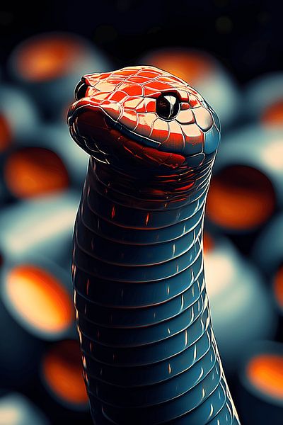 Embercoil: The Guardian of the Fire Nest by Vythryd Arts