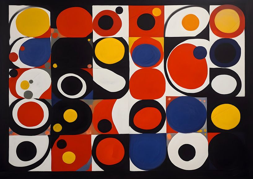 Cercles et carrés géométriques abstraits par Jan Bechtum