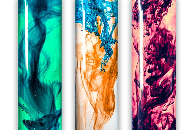 Trio: Farben lösen sich im Wasser auf von Mixed media vector arts