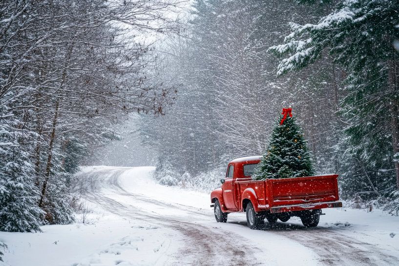Voyage de l'arbre de Noël par Poster Art Shop
